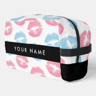 Trousse De Toilette Lèvres Roses, Lèvres Bleues, Baiser, Votre Nom, Pe