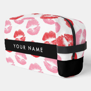 Trousse De Toilette Lèvres Rouges, Lèvres Roses, Baiser, Votre Nom, Pe