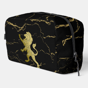 Trousse De Toilette Lion Royal Doré Marbre Noir
