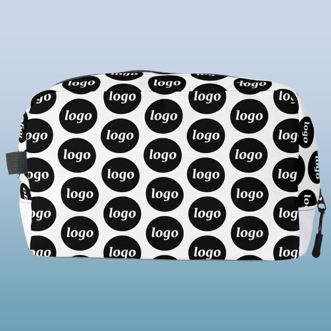 Trousse De Toilette Logo Motif Promotion Business (Logo pattern business branding promotional zip bag)