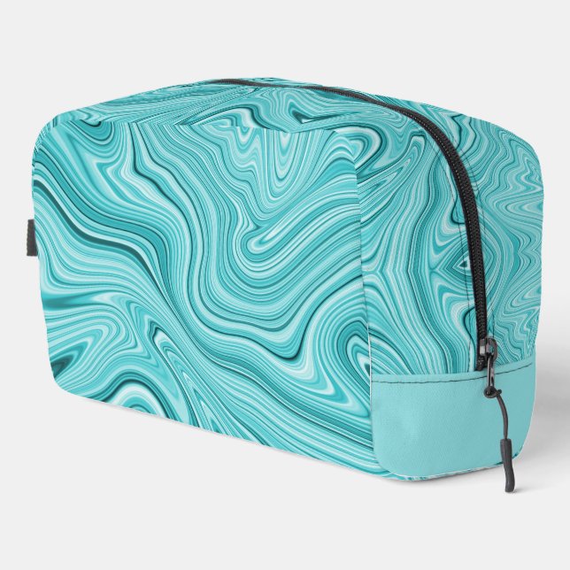Trousse De Toilette Marbre turquoise moderne (Coin droit)