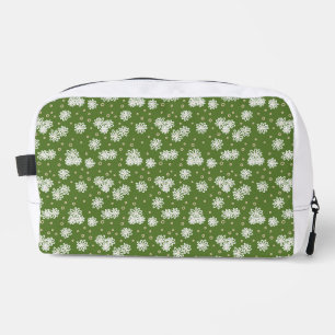 Trousse De Toilette Marguerites et Points - Blanc, Sable et Vert Palmi