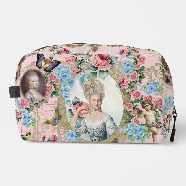 Trousse De Toilette Marie Antoinette rose of Verseilles pouch  (Recto)