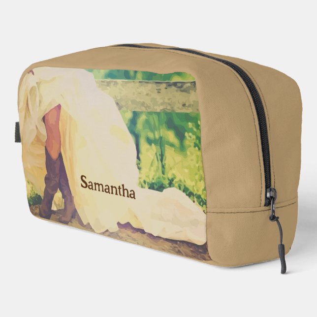 Trousse De Toilette Mariée en bottes (Coin droit)