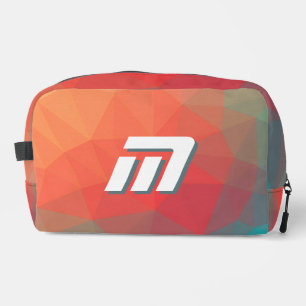 Trousse De Toilette Marque personnalisée abstraite géométrique vibrant