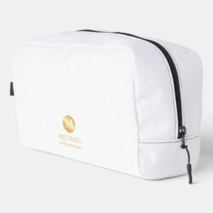Trousse De Toilette Masculine Gold Personnalisé Groomsmen