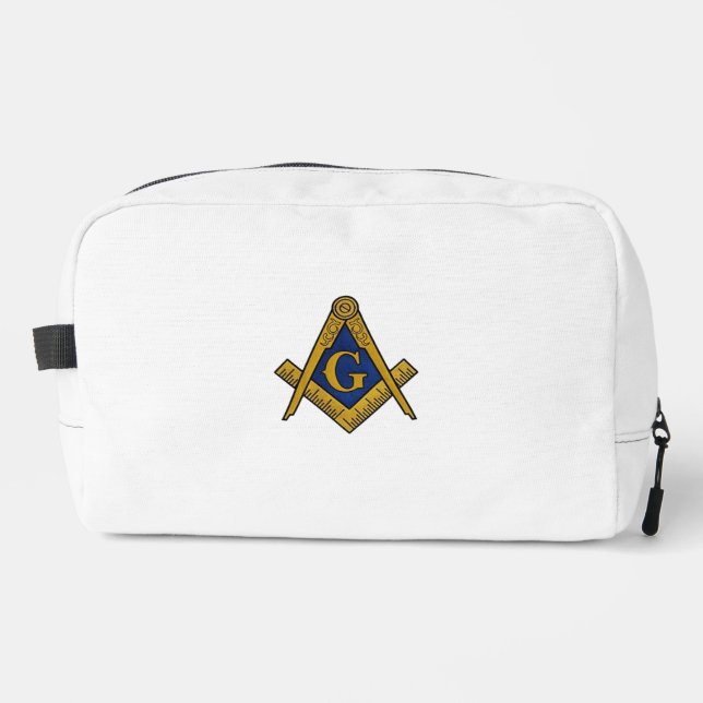 Trousse De Toilette Masonic Freemasons Masonry Oes Carré et Compass (Recto)