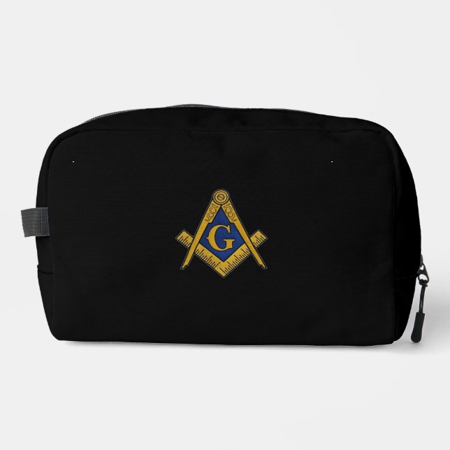 Trousse De Toilette Masonic Freemasons Masonry Oes Carré et Compass (Recto)