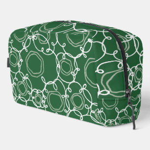 Trousse De Toilette Matrice florale abstraite (bleu foncé) Beaux-arts
