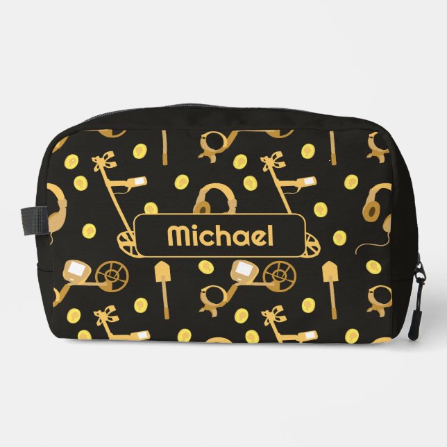 Trousse De Toilette Metal Detecting Detectorist Pattern Personalised (Recto)