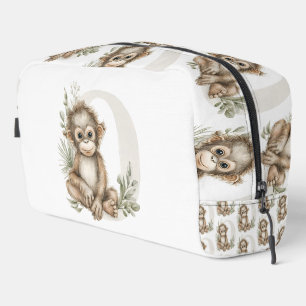 Trousse De Toilette Mignon alphabet d'animaux bébé aquarelle Orangutan