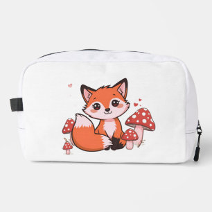 Trousse De Toilette Mignon Ren Kawaii avec Champignons Dessin Animé