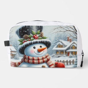 Trousse De Toilette Mignonne, Vintage/Whimsical bonhomme de neige de N