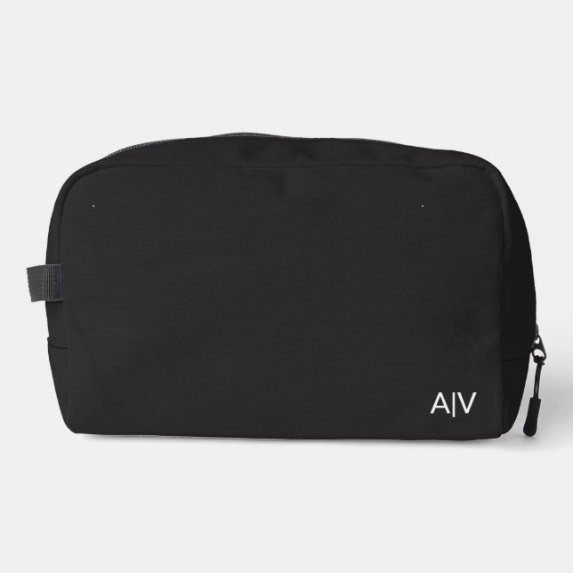 Trousse De Toilette Minimalist Black Monogram (Recto)