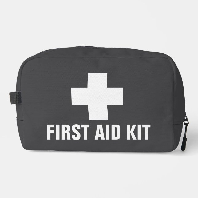 Trousse De Toilette Modern Minimal Emergency First Aid Identification (Recto)