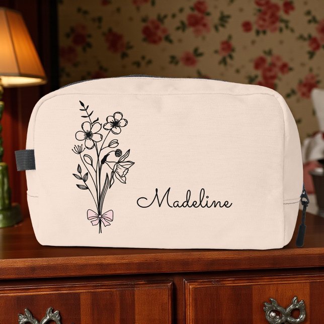 Trousse De Toilette Mois de naissance personnalisé - Pêche à la lumièr (Créateur téléchargé)