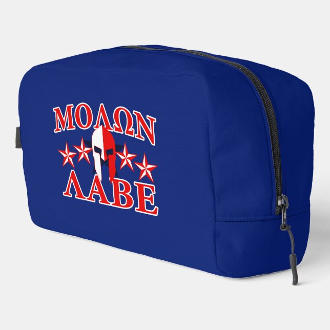 Trousse De Toilette Molon Labe Casque guerrier spartiate 5 étoiles (Coin droit)
