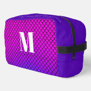 Trousse De Toilette Monogramme à l'échelle de sirène dégradé violet mo