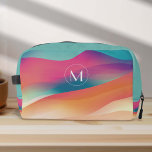 Trousse De Toilette Monogramme Colorful Abstrait Gradients Moderne<br><div class="desc">Le sac de kit Dopp Monogramme moderne coloré Abstrait Gradients, conçu par PixeliaDesigns, est le mélange parfait de l'art et de l'utilité pour la femme active. Son design présente des gradients abstraits dynamiques et modernes qui captivent l'oeil, équilibrés avec la simplicité minimaliste d'un monogramme personnalisé en blanc immaculé, assurant que...</div>