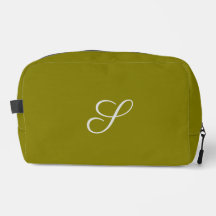 Monogramme initiale minimaliste vert sauge
