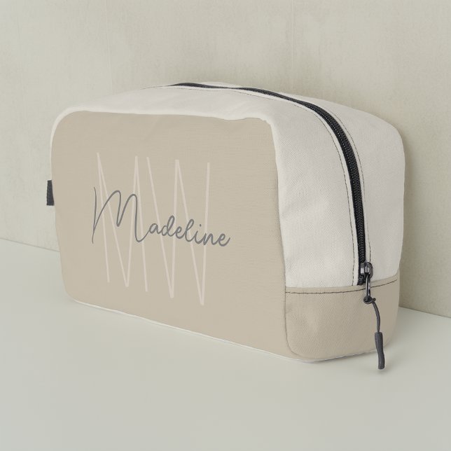 Trousse De Toilette Monogramme minimaliste moderne (Créateur téléchargé)