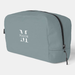 Trousse De Toilette Monogramme Minimaliste Personnalisé