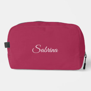 Trousse De Toilette Monogramme minimaliste rose cerise rose