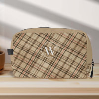 monogramme motif beige intemporel plaid
