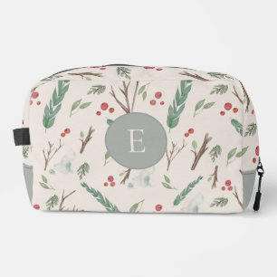 Trousse De Toilette Monogramme Motif de baies botaniques simples