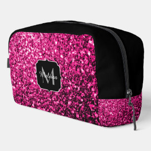 Trousse De Toilette Monogramme noir brillant de parties scintillant ro