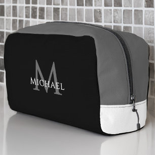 Trousse De Toilette Monogramme Noir – Voyage de Golf pour Garçon d'Hon