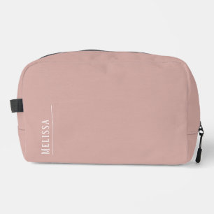 Trousse De Toilette monogramme personnalisé, rose vif moderne