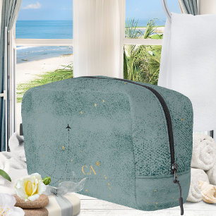 Trousse De Toilette Monogramme Wanderlust Avion Bleu foncé Or