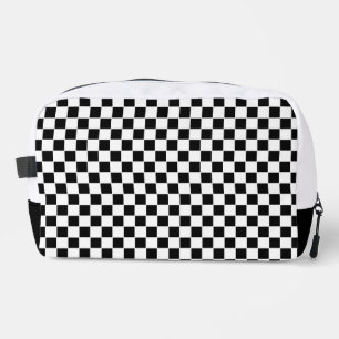 Trousse De Toilette Motif à carreaux noir et blanc