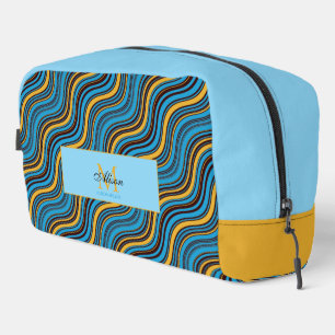 Trousse De Toilette Motif à illusion d'optique ondulatoire géométrique