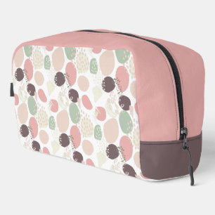 Trousse De Toilette Motif Abstrait rose Brown vert