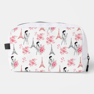 Trousse De Toilette Motif Amour Paris – Tour Eiffel & Roses Sans Coutu