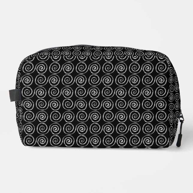 Trousse De Toilette Motif celtique à double spirale (Recto)