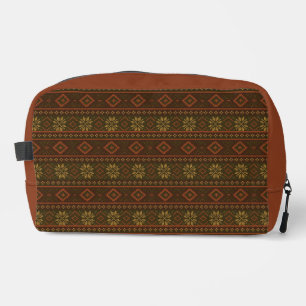 Trousse De Toilette Motif classique d'Automne/fair isle à motif multic