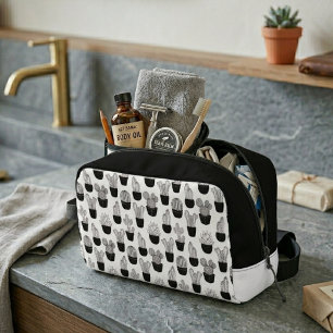 Trousse De Toilette Motif d'art de ligne Cactus