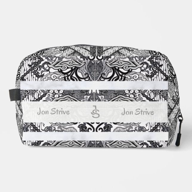 Trousse De Toilette Motif de BATIK moderne (Recto)