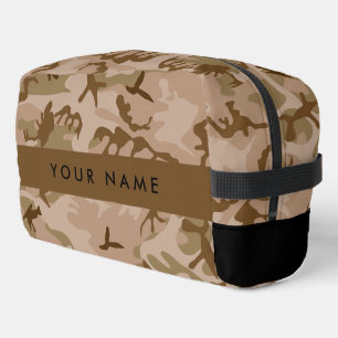 Trousse De Toilette Motif de camouflage du désert, Votre nom, Personna