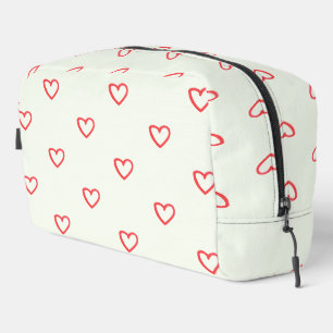 Trousse De Toilette Motif de cœurs rouges, Mignon, Amour