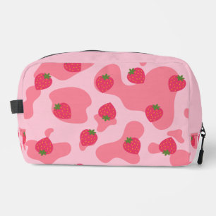 Trousse De Toilette motif de la vache à fraise kawaii