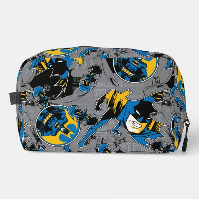 Trousse De Toilette Motif de lancer à fond Batman (Recto)