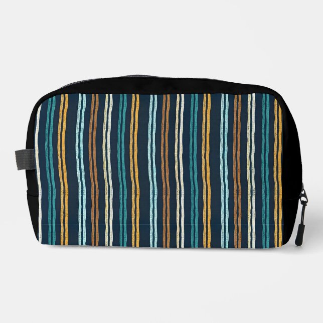 Trousse De Toilette Motif de lignes verticales abstraites (Recto)