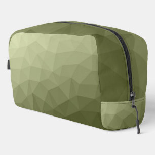 Trousse De Toilette Motif de maillage géométrique dégradé vert de l'Ar