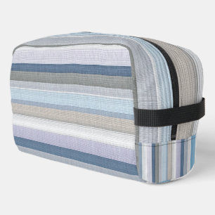 Trousse De Toilette Motif élégant de rayures verticales bleu gris