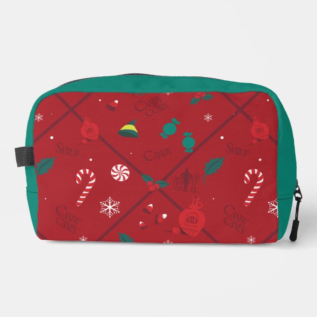 Trousse De Toilette Motif Elf Candy Checker (Recto)