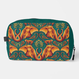 Trousse De Toilette Motif Exotique Tapisserie Safari - Le Lotus Blanc